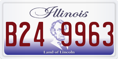 IL license plate B249963
