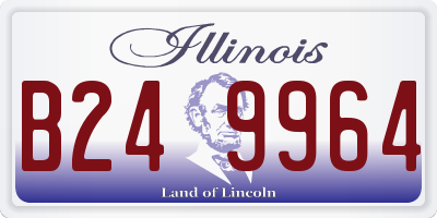 IL license plate B249964