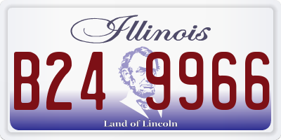 IL license plate B249966