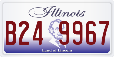 IL license plate B249967