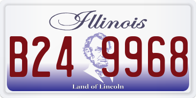 IL license plate B249968