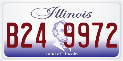 IL license plate B249972