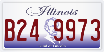 IL license plate B249973