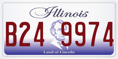 IL license plate B249974