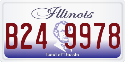 IL license plate B249978
