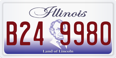 IL license plate B249980