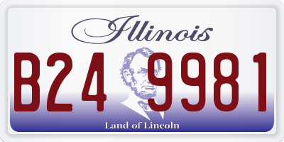 IL license plate B249981