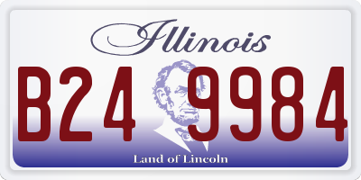 IL license plate B249984
