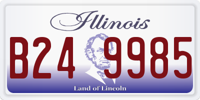 IL license plate B249985