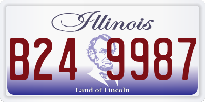 IL license plate B249987