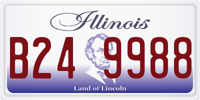 IL license plate B249988