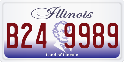 IL license plate B249989