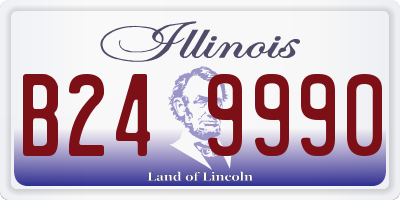 IL license plate B249990