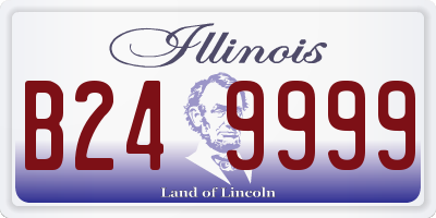 IL license plate B249999
