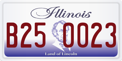 IL license plate B250023