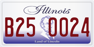 IL license plate B250024