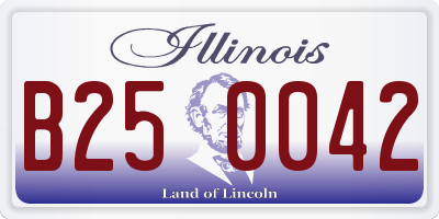 IL license plate B250042