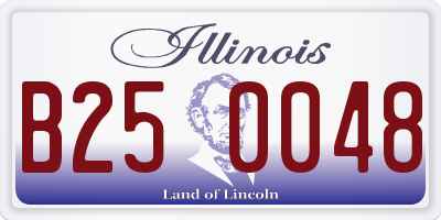 IL license plate B250048