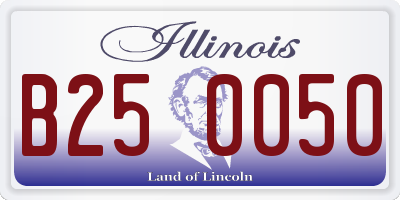 IL license plate B250050