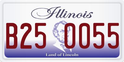 IL license plate B250055