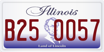 IL license plate B250057
