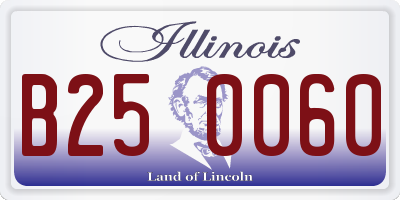 IL license plate B250060