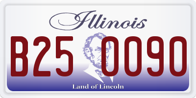 IL license plate B250090