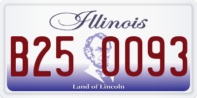 IL license plate B250093