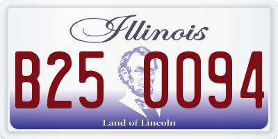IL license plate B250094