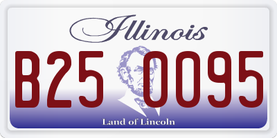 IL license plate B250095