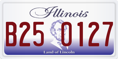 IL license plate B250127