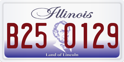 IL license plate B250129