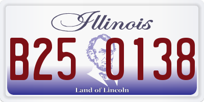 IL license plate B250138