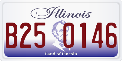 IL license plate B250146