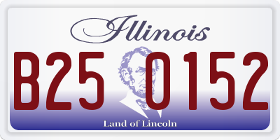 IL license plate B250152