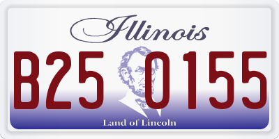 IL license plate B250155