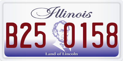 IL license plate B250158