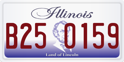 IL license plate B250159