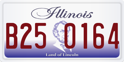 IL license plate B250164