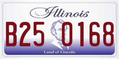 IL license plate B250168