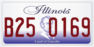 IL license plate B250169