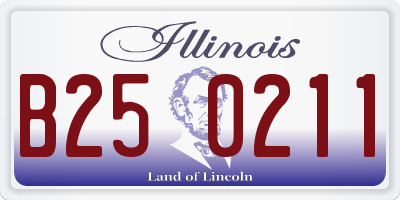 IL license plate B250211