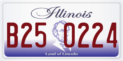 IL license plate B250224