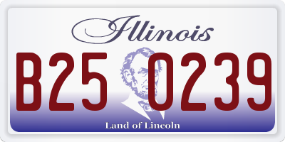 IL license plate B250239