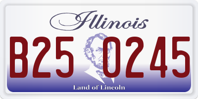 IL license plate B250245