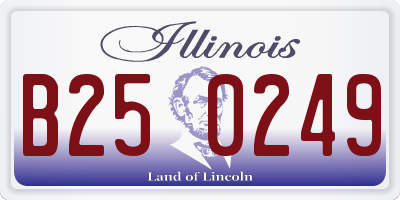 IL license plate B250249