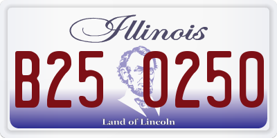 IL license plate B250250