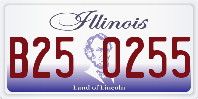 IL license plate B250255