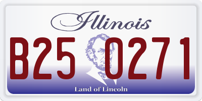 IL license plate B250271