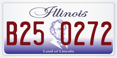 IL license plate B250272